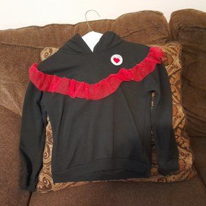 black and red hoodie size 7